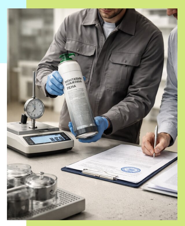 Сертификация монтажной пены в Пушкине от 16226 р. | Алешин-Пшн