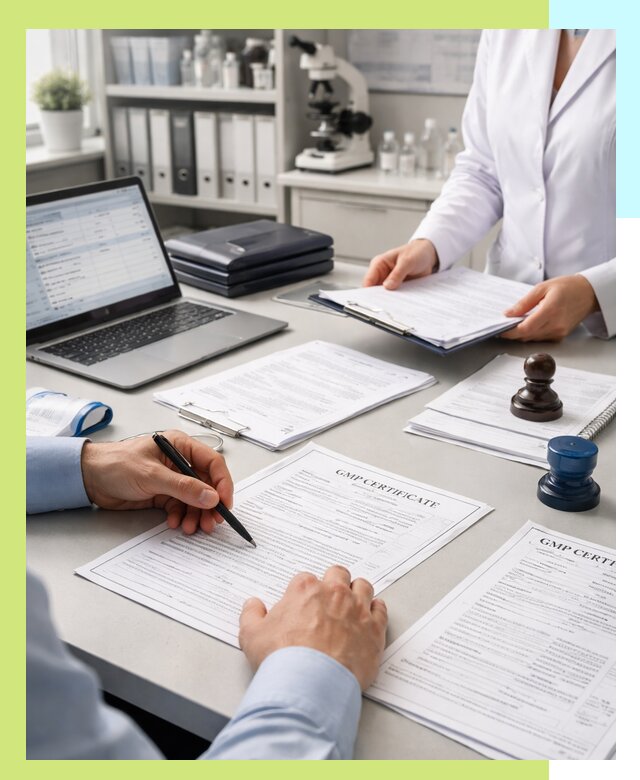 Оформление сертификата GMP в Пушкине для фармпроизводства