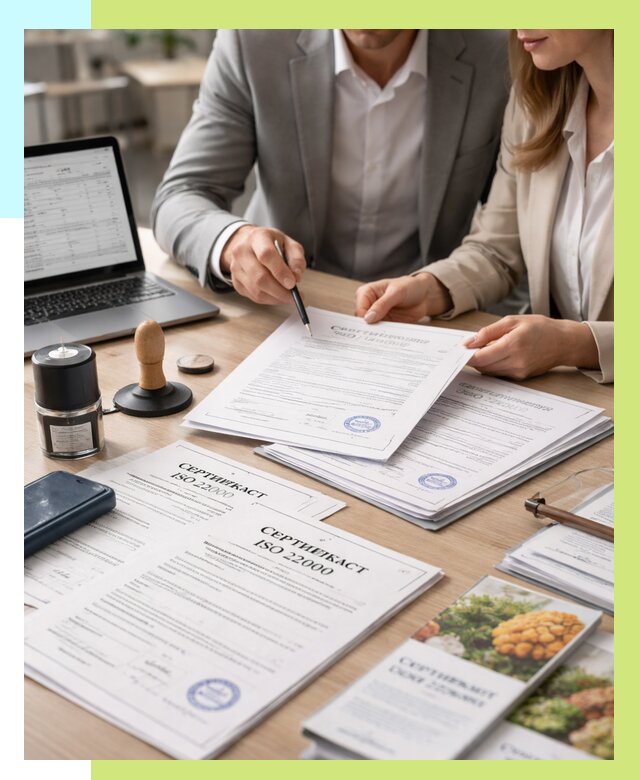 Сертификат ISO 22000 в Пушкине от 43268 р. под ключ | Алешин-Пшн