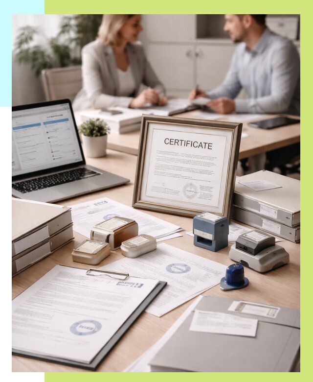 Сертификация компании в Пушкине от 48677 р. | Алешин-Пшн — заказ